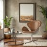 Fauteuil met armleggers - Aviator Stijl - Bekleed in Leder - Via image 7