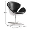 Fauteuil met armleggers - Aviator Stijl - Bekleed in Leder - Via image 7