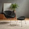 Design Fauteuil met Voetenbankje - Bekleed - Chunk image 7