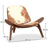 Design fauteuil - Scandinavische fauteuil - Pony bekleding - Lucy image 7