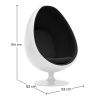Egg Design Fauteuil - Gestoffeerd - Eny image 7
