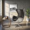 Design Fauteuil met Armleggers - Ei Ontwerp - Leer en Metaal - Cocoon image 7