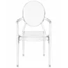 Set van 4 Eetkamerstoelen - Transparant - Ontwerp met Armleuningen - Arthur image 7