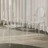Set van 4 Eetkamerstoelen - Transparant - Ontwerp met Armleuningen - Arthur image 7