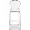 Barkruk met Rugleuning - Transparant Ontwerp - 65cm - Victoria Queen image 7
