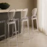 Barkruk met Rugleuning - Transparant Ontwerp - 65cm - Victoria Queen image 7