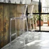 Barkruk met Rugleuning - Transparant Ontwerp - 65cm - Victoria Queen image 7