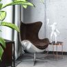 Fauteuil met Armleggers - Aviator Stijl - Leder en Metaal - Cocoon image 7