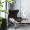 Fauteuil met Armleggers - Aviator Stijl - Leder en Metaal - Cocoon image 7