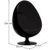 Egg Design Fauteuil - Gestoffeerd in Kunstleer - Eny image 7