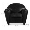 Fauteuil met armleggers - Gestoffeerd in leer - Club image 7