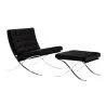 Design Fauteuil met Voetenbankje - Gestoffeerd in Kunstleer - Town image 7