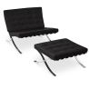 Design Fauteuil met Voetenbankje - Gestoffeerd in Kunstleer - Town image 7