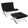 Design Fauteuil met Voetenbankje - Gestoffeerd in Kunstleer - Town image 7