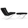 Design Fauteuil met Voetenbankje - Gestoffeerd in Kunstleer - Town image 7