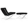 Design Fauteuil met Voetenbankje - Gestoffeerd in Kunstleer - Town image 7