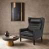 Fauteuil met armleggers - Retro Stijl - Bekleed in Leder - Michal image 7