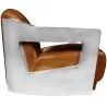 Fauteuil met armleggers - Bekleed in leer - Lounge image 7