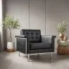 Fauteuil met armleggers - Gestoffeerd in kunstleer - Town image 7