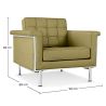Fauteuil met armleggers - Gestoffeerd in kunstleer - Town image 7