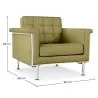 Fauteuil met armleggers - Gestoffeerd in kunstleer - Town image 7