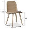 Houten eetkamerstoel - Scandinavische stijl - Berd image 7