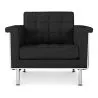 Fauteuil met armleggers - Gestoffeerd in leer - Town image 7