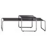 Set van 2 Stapelbare Salontafels - Hout & Staal - Lacky image 7