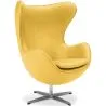 Fauteuil met armleuningen - Bekleed met lakleer - Egg Design - Brave - Eny image 7