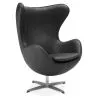 Fauteuil met armleggers - Leren bekleding - Egg Design - Brave - Eny image 7