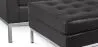 Design Fauteuil met Voetenbankje - Gestoffeerd in Kunstleer - Konel image 7