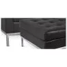 Design Fauteuil met Voetenbankje - Gestoffeerd in Kunstleer - Konel image 7