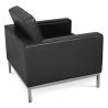 Design Fauteuil met Voetenbankje - Gestoffeerd in Kunstleer - Konel image 7