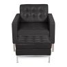 Design Fauteuil met Voetenbankje - Gestoffeerd in Kunstleer - Konel image 7