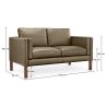 Leder Gestoffeerde Sofa - 2 zits - Mordecai image 7
