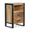 Nachtkastje - Industrieel ontwerp - Hout & metaal - Onawa image 7