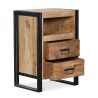 Nachtkastje - Industrieel ontwerp - Hout & metaal - Onawa image 7