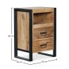 Nachtkastje - Industrieel ontwerp - Hout & metaal - Onawa image 7