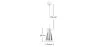 Plafondlamp - Hanglamp - Staal en Glas - Apollo image 7