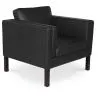 Fauteuil met armleggers - Bekleed in leer - Betzalel image 7