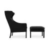 Design Fauteuil met Voetenbankje - Bekleed in Leder - Micah image 7