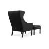 Design Fauteuil met Voetenbankje - Bekleed in Leder - Micah image 7