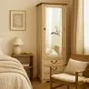 Country Chic Spiegel Kledingkast - Gewaxed Hout image 7