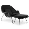 Design Fauteuil met Voetsteun - Gestoffeerd - Womb image 7