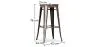 Industriële Ontwerp Barkruk - Hout & Staal - 76cm - Stylix image 7