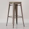 Industriële Ontwerp Barkruk - Hout & Staal - 76cm - Stylix image 7