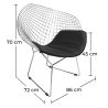Silla de Salón- Silla de Diseño en Acero - Berty  image 7