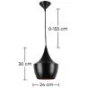 Plafondlamp - Hanglamp Industrieel Ontwerp - Uitgebreid image 7