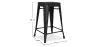 Barkruk industrieel ontwerp - mat staal - 60cm - Stylix image 7