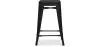 Barkruk industrieel ontwerp - mat staal - 60cm - Stylix image 7